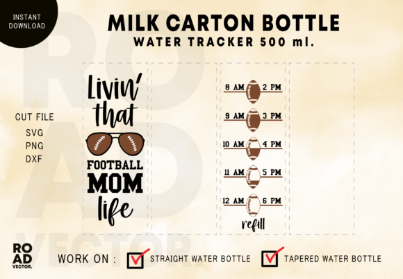 Livin That Football Mom Life Bottle Wrap