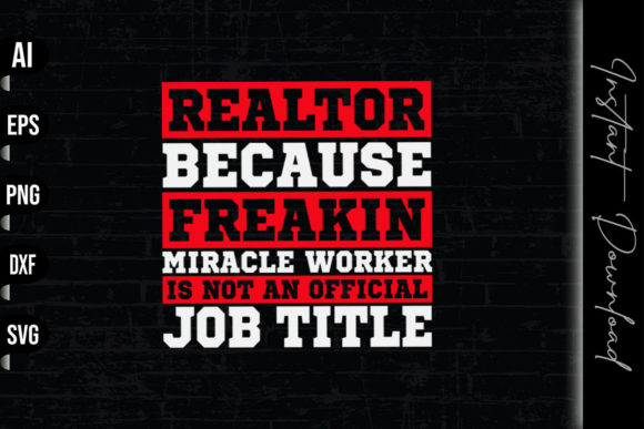 Realtor Because Freakin Miracle Worker Embroidery Review