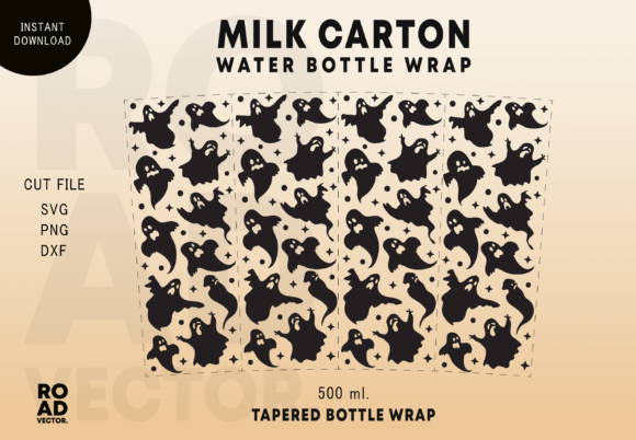 Spooky Ghost Milk Carton Bottle Wrap Review