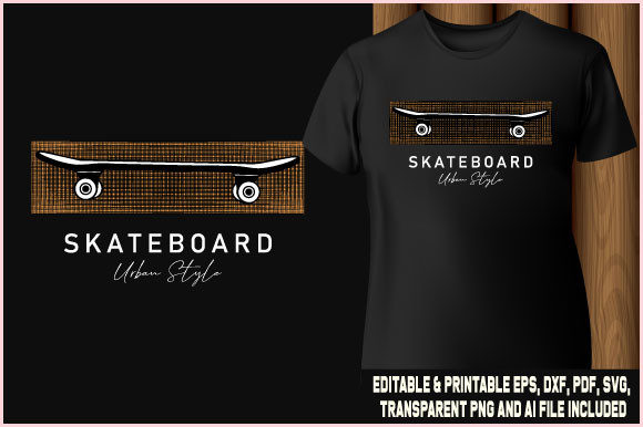 T-Shirt Design Skate Board Urban Style Review